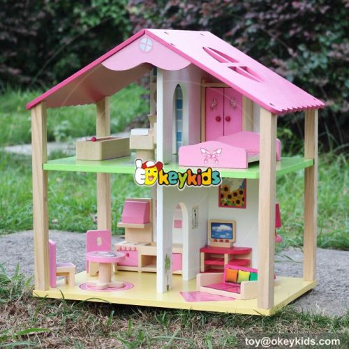 Top fashion girls toy wooden dolls house & Accessories W06A165