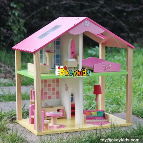 Top fashion girls toy wooden dolls house & Accessories W06A165