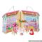 Top fashion little girls toy wooden portable dollhouse for sale W06A171