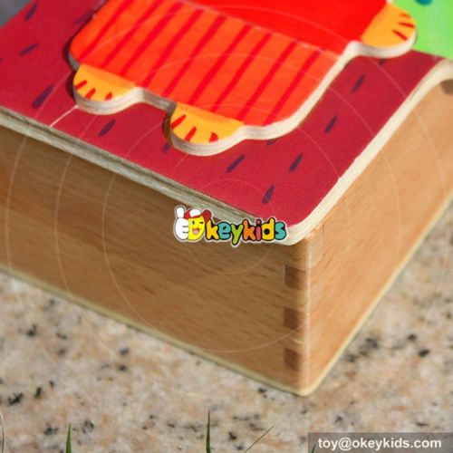2017 wholesale mini wooden bear puzzle W14D012