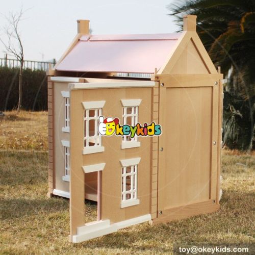 Best ideas ablout children diy multi-Level wooden dollhouse for your child W06A237