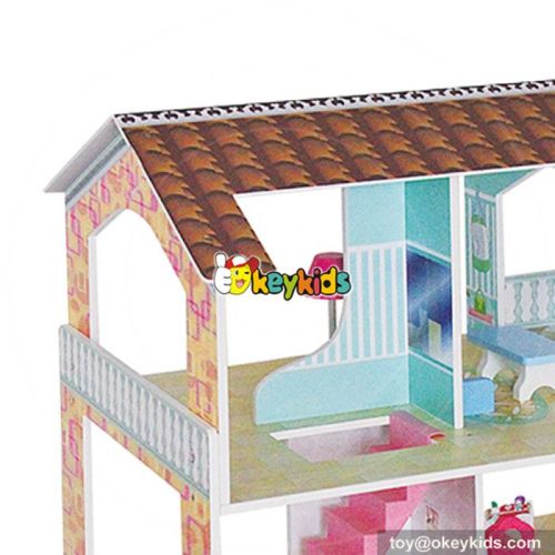 10 Best handmade modern wooden diy dollhouse for girls W06A243