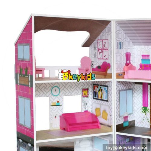 10 Best handmade double sided wooden girls 18 inch doll house with furniture W06A245