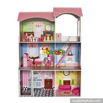 10 Best handmade large wooden girls dollhouse toy for sale W06A248