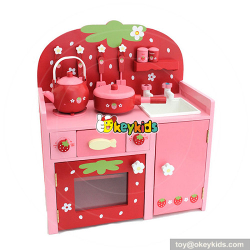 Toddler & Kids' lifestyle red strawberry wooden kitchen playsets with accessories W10C254