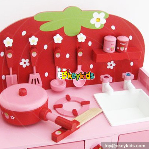 Toddler & Kids' lifestyle red strawberry wooden kitchen playsets with accessories W10C254