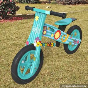 New design cartoon wooden boys balance bike for kids W16C178