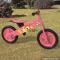 New design cartoon pink wooden toddler push bike for sale W16C179