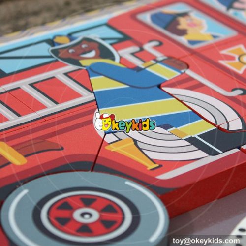 wholesale baby wooden classic car puzzles new kids wooden classic car puzzles W14D018