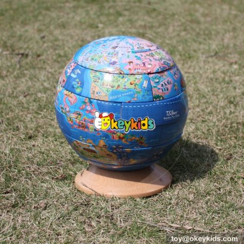 wholesale newly wooden globe toy children wooden globe toy W14G038