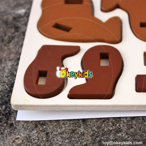 wholesale new design children diy wooden animal jigsaw puzzles W14G039