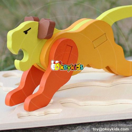 wholesale diy lion wooden animal puzzles for toddlers best design wooden animal puzzles for toddlers W14G042