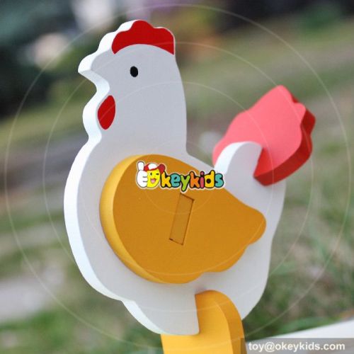 wholesale baby diy chicken toy wooden puzzles of animals funny kids wooden puzzles of animals W14G044