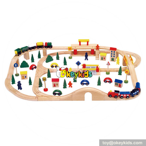 Best toy train sets wooden railway toys for kids W04C068
