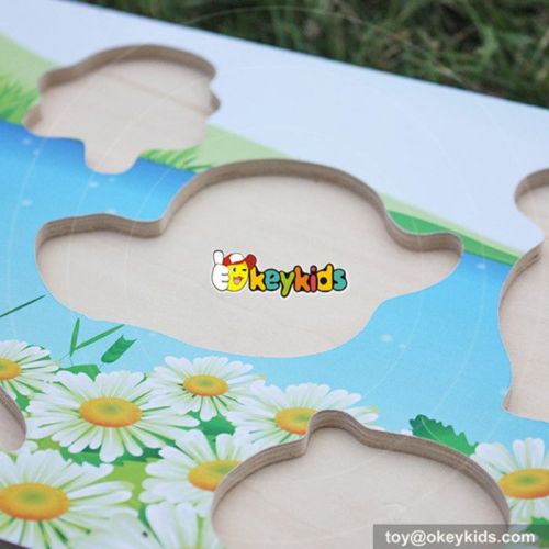 wholesale kids wooden animal magnetic puzzle best wooden animal magnetic puzzle W14M092
