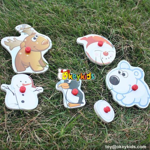 wholesale popular wooden snowman toys for kids new style wooden snowman toys for kids W14M093