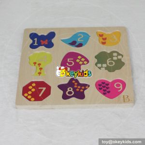 wholesale baby wooden custom shape puzzle funny kids wooden custom shape puzzle W14M115
