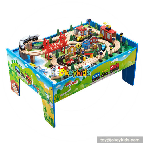 Best toy train sets wooden thomas train table for kids W04C069