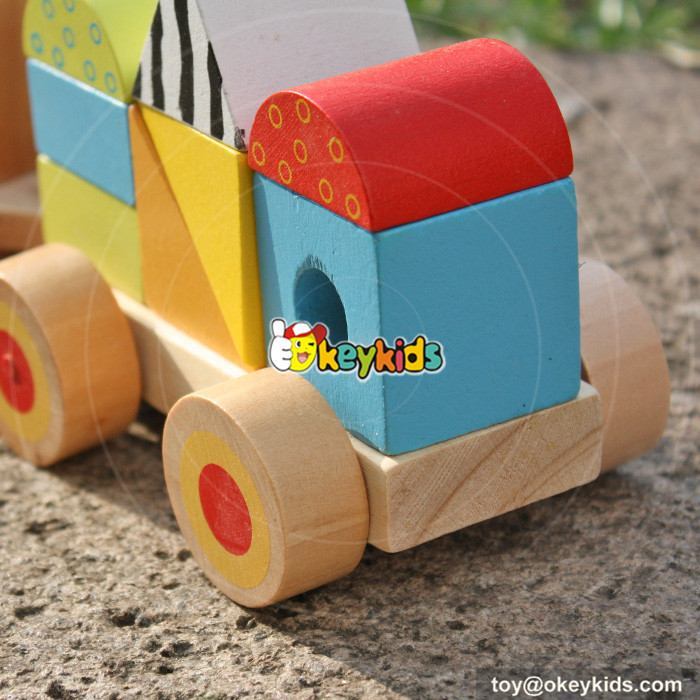 wooden block train