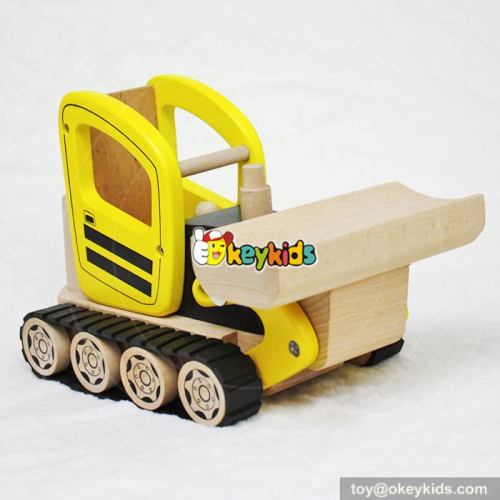 Best construction vehicle toy kids outdoor wooden toy bulldozer for sale W04A292