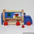 Top fashion kids cartoon cars with blocks wooden push toys W04A294