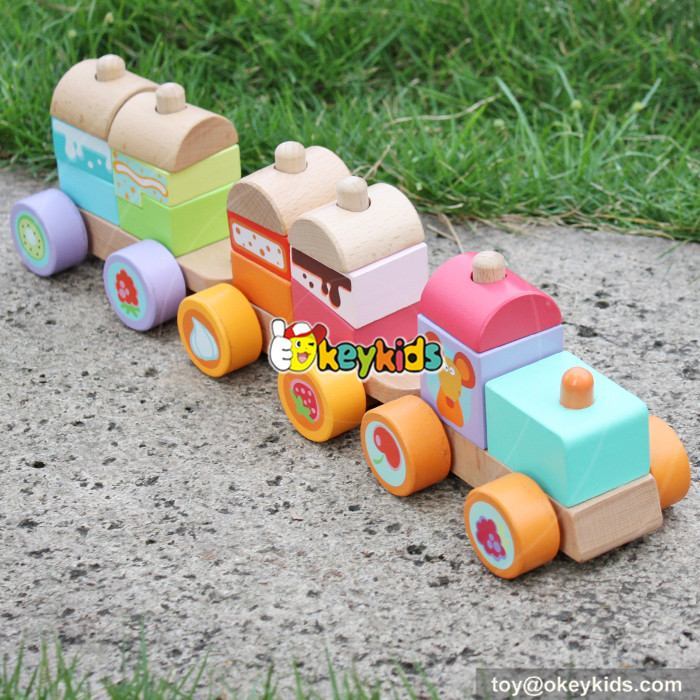 wooden stacking train