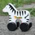 Best design toddlers car toys wooden wheels zebra toy W04A316