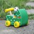 New design cartoon animals wooden mini toy cars for toddlers W04A324