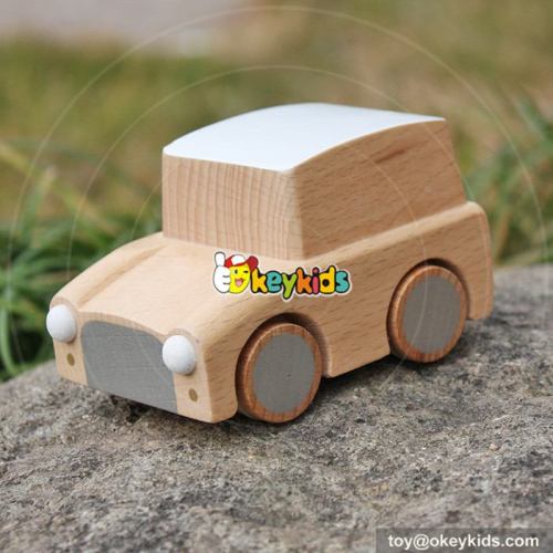 Best design children funny toys wooden pull back cars W04A327