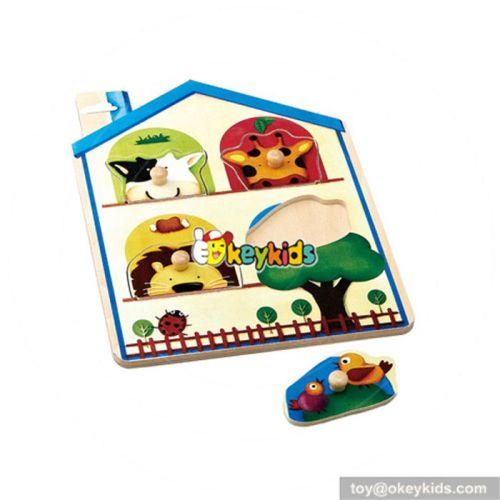wholesale superior quality Wooden baby puzzles toy wooden jigsaw toy for fun W14A100