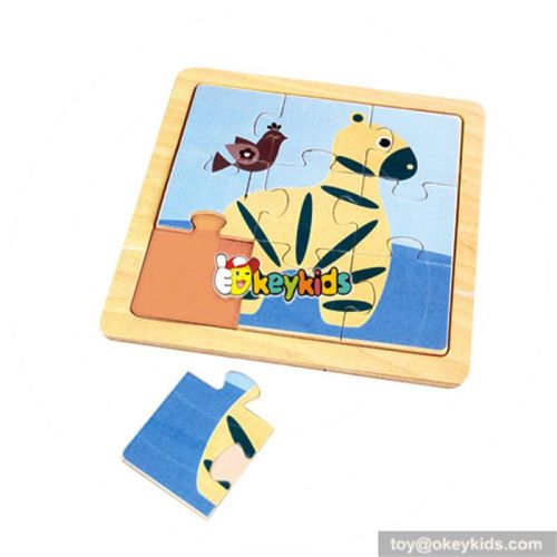 wholesale baby wooden puzzle games toy cute wooden puzzle card game hottest children puzzle card games toy W14C061