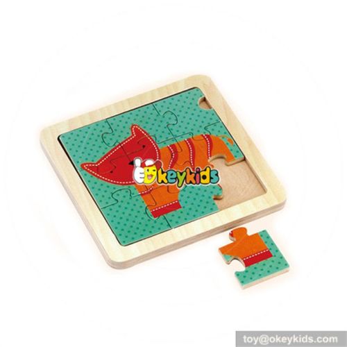 wholesale baby wooden animal puzzle games toy cute wooden animal puzzle toy hottest children puzzle toy W14C062