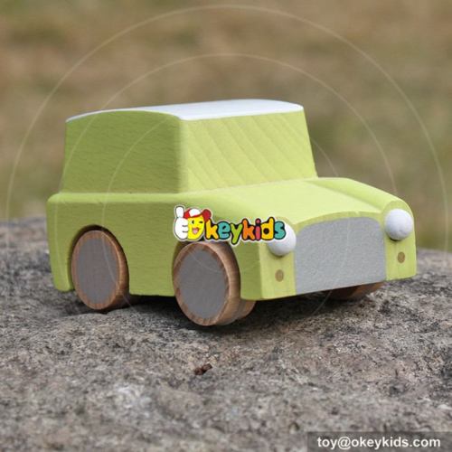 High quality children mini car toys wooden pull back cars W04A330