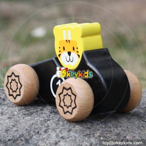 New design cartoon mini car toys wooden toys for toddlers W04A334
