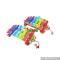 wholesale wooden early learning melody knock Qintai baby wooden early learning melody knock Qintai W07C020