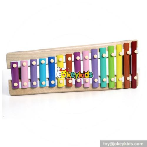 Wholesale delicate wooden xylophone toy for kids pretty and colorful wooden xylophone toy for children W07C023
