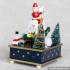 wholesale best Christmas ornaments children gifts wooden Santa Claus music box W07B014A