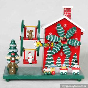 Most popular kids Christmas gifts wooden handmade music box W07B017A