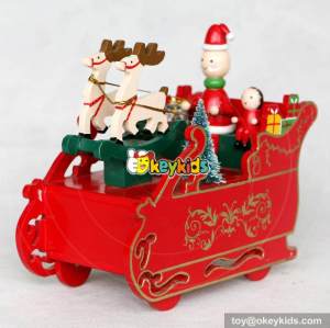 Best sale baby toys wooden Christmas music box movements W07B022