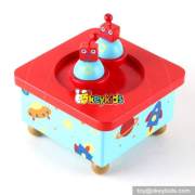 Best sale kids funny toys wooden movable girls music box W07B025