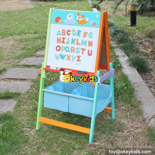 Best Design Double-Sided Educational Wooden Kids Drawing Board,Magnetic Writing Sketch Board Pad Erasable magna doodle Board W12B102