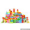 Wholesale 50 pcs educational kids wooden math bricks toy top wooden math puzzle building bricks toy W13B032