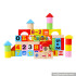 Wholesale 50 PCS wooden letters building blocks toy customize baby wooden letters blocks toy W13B033