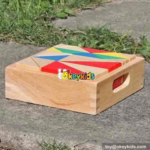 wholesale new design 18 pieces kids wooden building blocks toys top fashion children wooden building blocks toys W13A115