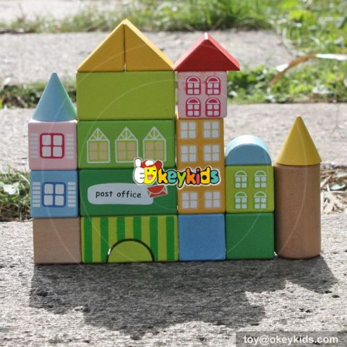 wholesale new design 20 pieces children wooden building toys for boys high quality lovely building toys for boys W13A121