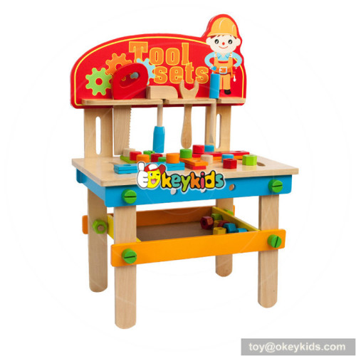 Wholesale fashionable kids wooden tools bench toy interesting diy wooden tools bench toy W03D083
