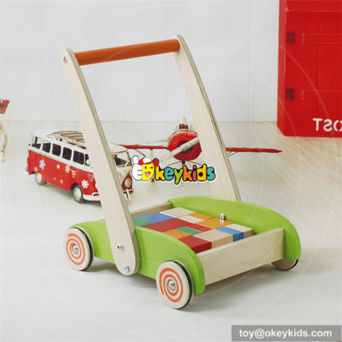 new design wooden baby walkers for boys hot sale wooden baby walkers W16E066