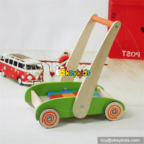 new design wooden baby walkers for boys hot sale wooden baby walkers W16E066