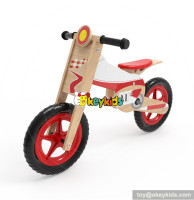 Wholesale new product kids wooden bike walker best selling child wooden balance bike walker W16C182