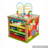 Wholesale new product wooden activity cube toy interesting kids wooden activity cube toy W11B145